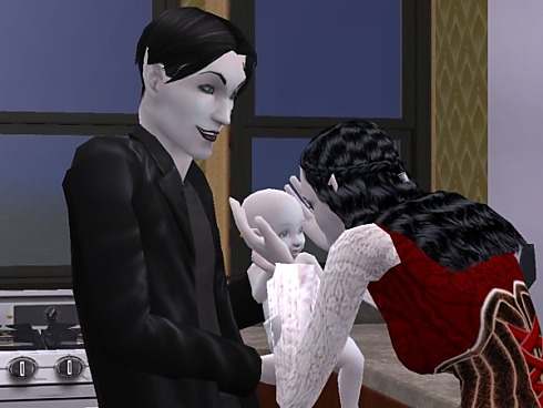 Proud parents...they sure are pale!
