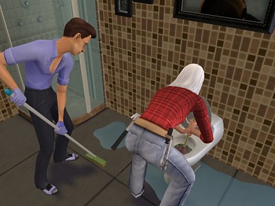 Oops! A clogged toilet!