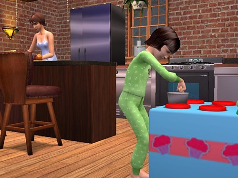 Kara decides to make her birtday cake.